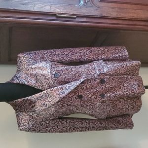 Zara Velvet Pasley Blazer